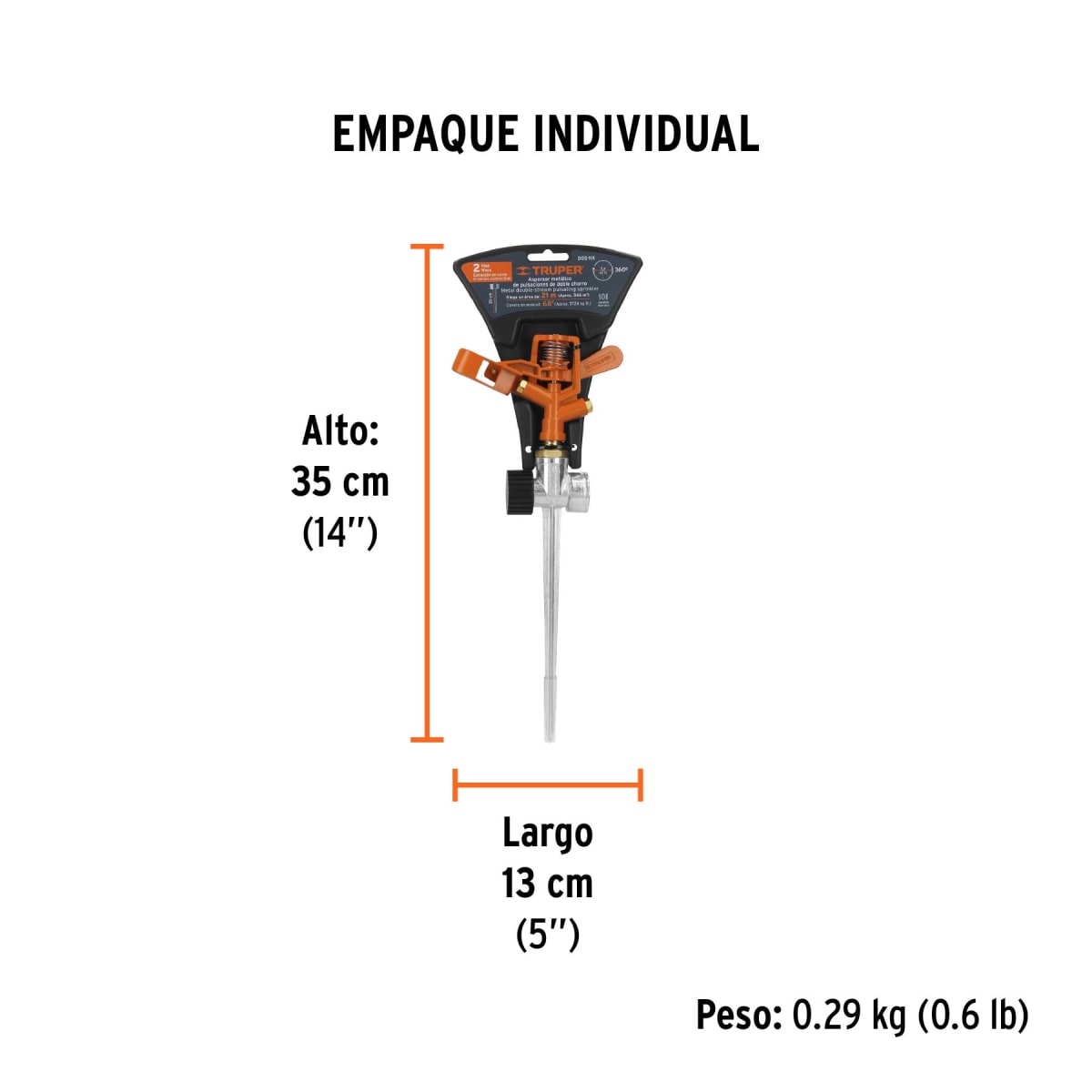 Aspersor Metálico C/Estaca 11