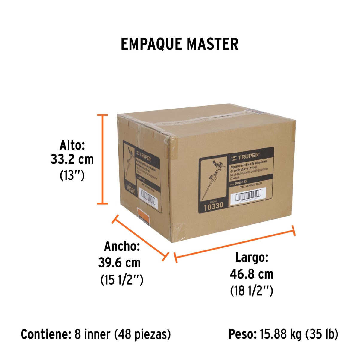 Aspersor Metálico C/Estaca 11