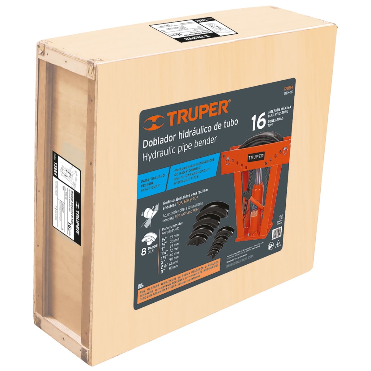 Dobladora De Tubos hidráulica 16 Ton Truper 128844