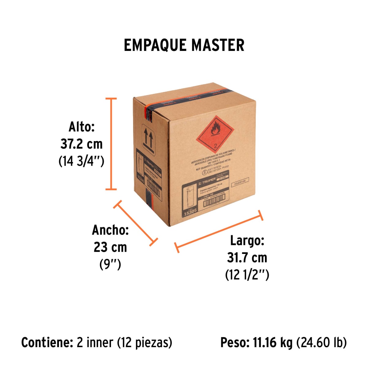 Espuma Expansiva Poliuretano 750 Ml 15305 Truper4