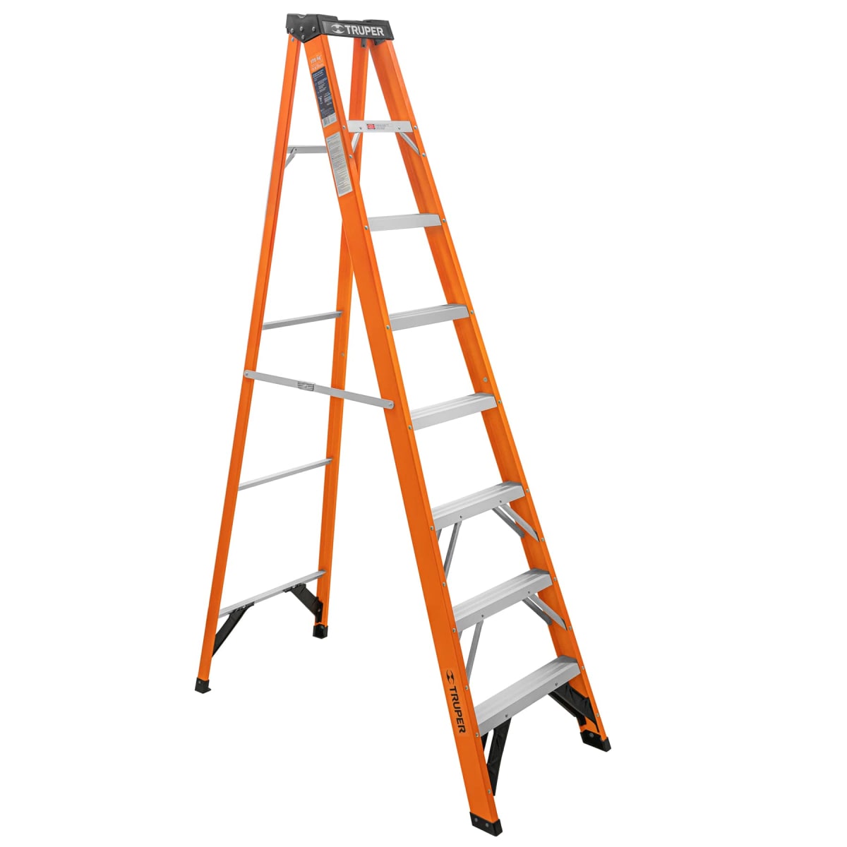 Escalera Fibra De  Vidrio Tipo Tijera 7 Escalones 175 Kg Tipo II Truper 100227 0