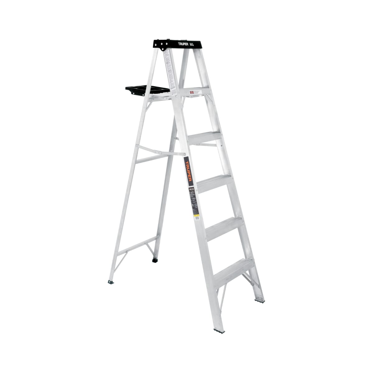 Escalera Tijera 5 Peldaños Aluminio Tipo III  150 Kg Truper 16743 0