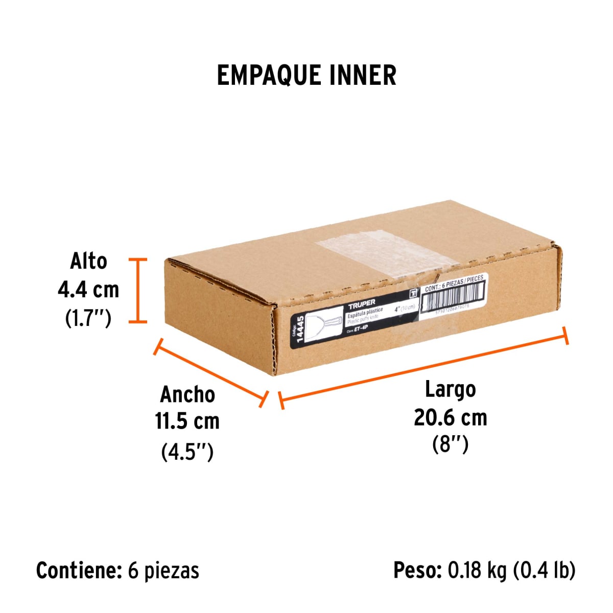 Espátula Plástica 4