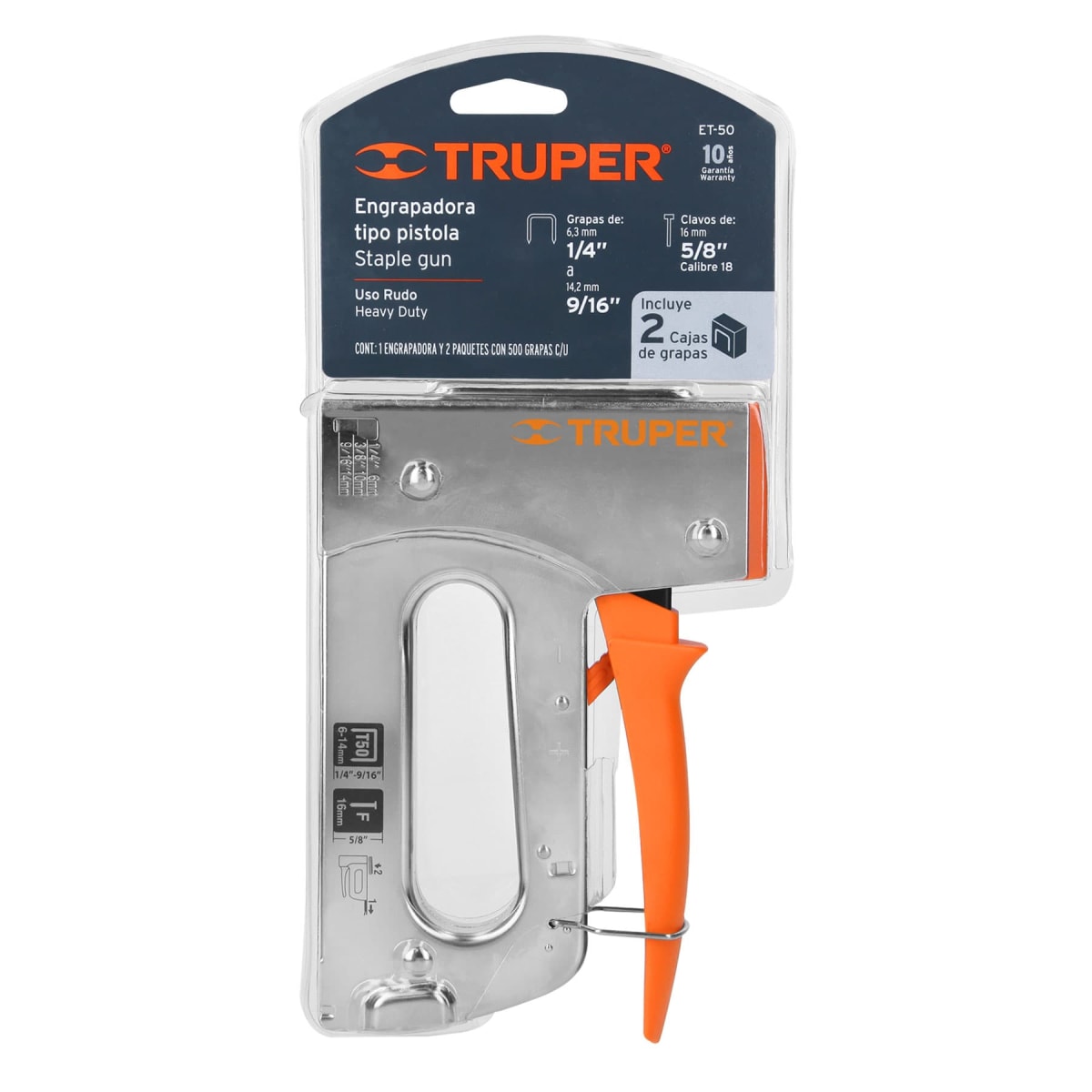 Engrapadora Tipo Pistola Pesada Truper 179643