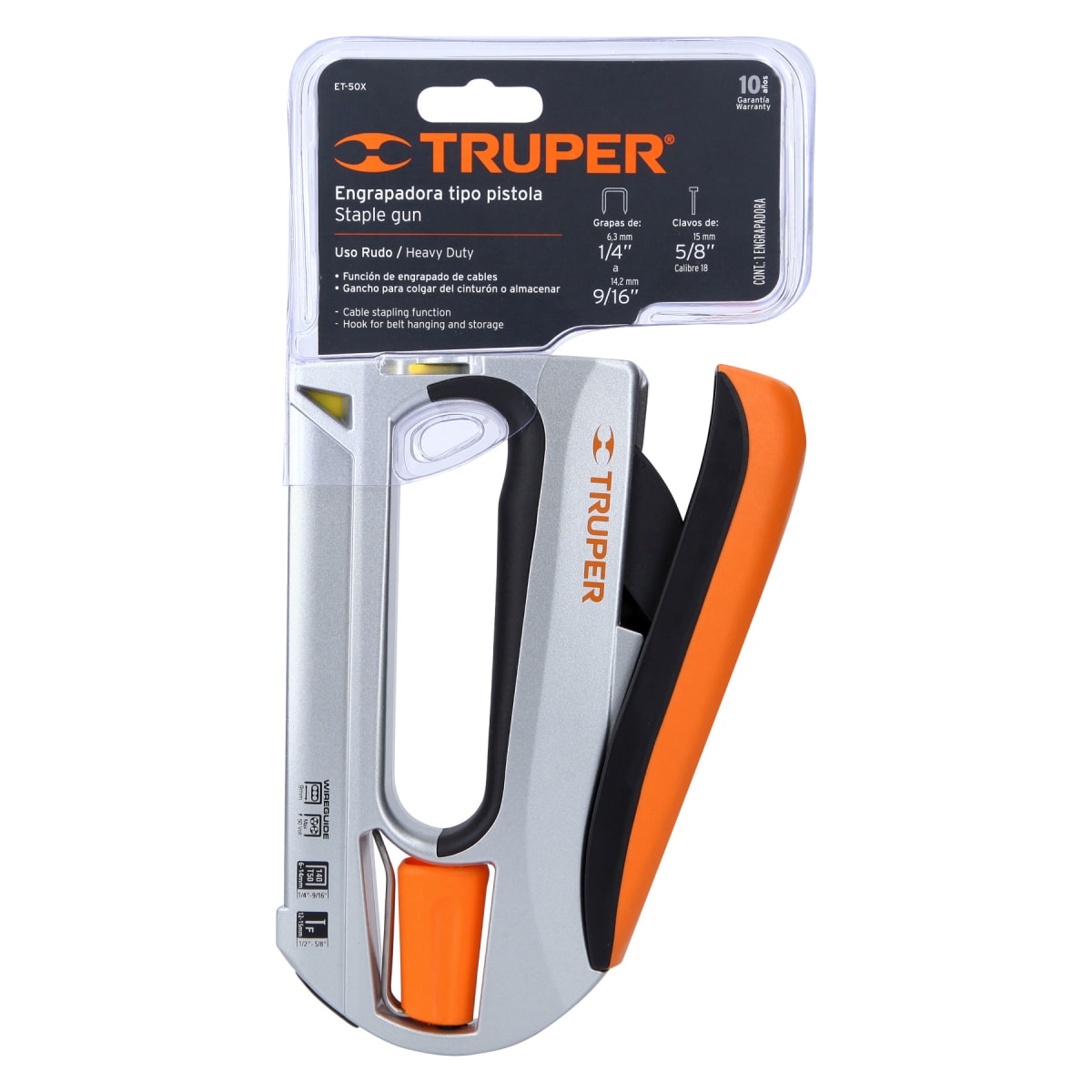 Engrapadora Tipo Pistola Uso Pesado Cuerpo De Aluminio 17981 Truper3