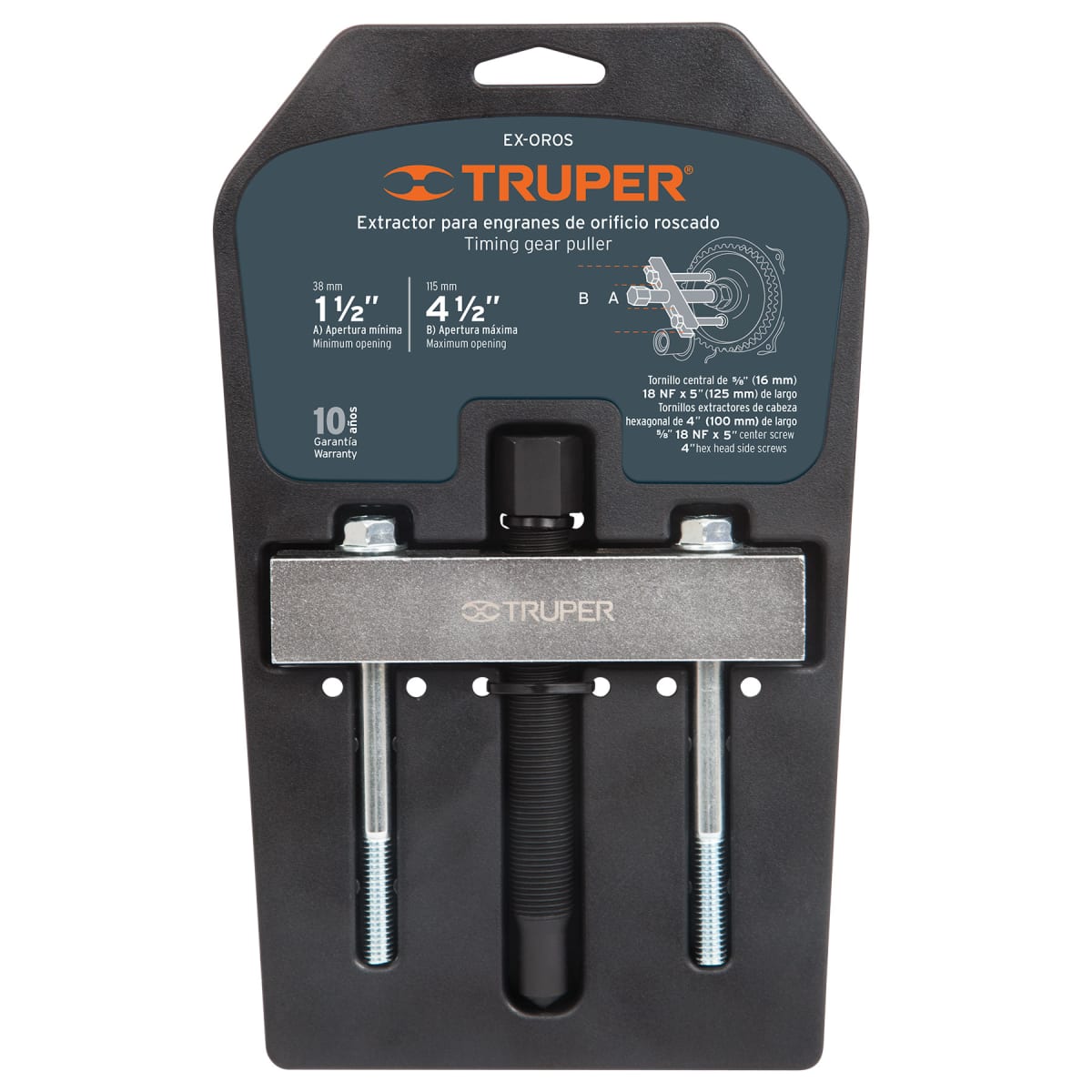 Extractor Para Engranes Y Orificios Roscados Truper 145024