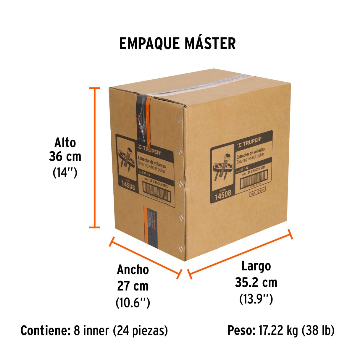 Juego De Extractores De Volantes 10 Piezas Truper 145086