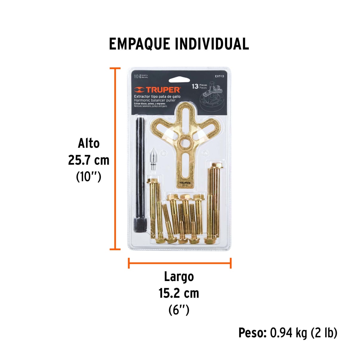 Extractor Pata De Gallo 13 Piezas Truper 145104