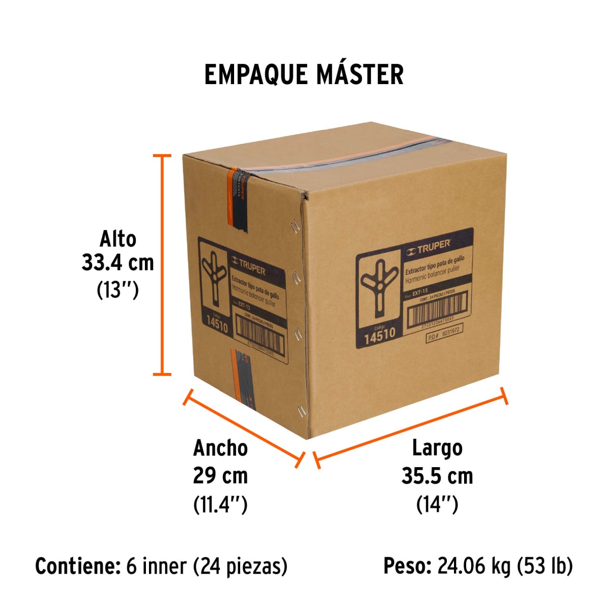 Extractor Pata De Gallo 13 Piezas Truper 145106