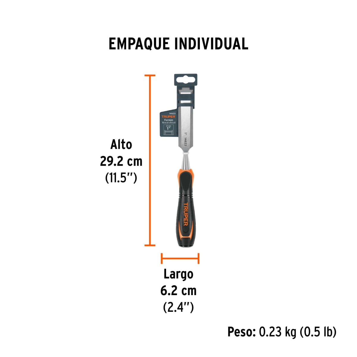 Formón Con Mango Comfort Grip 1