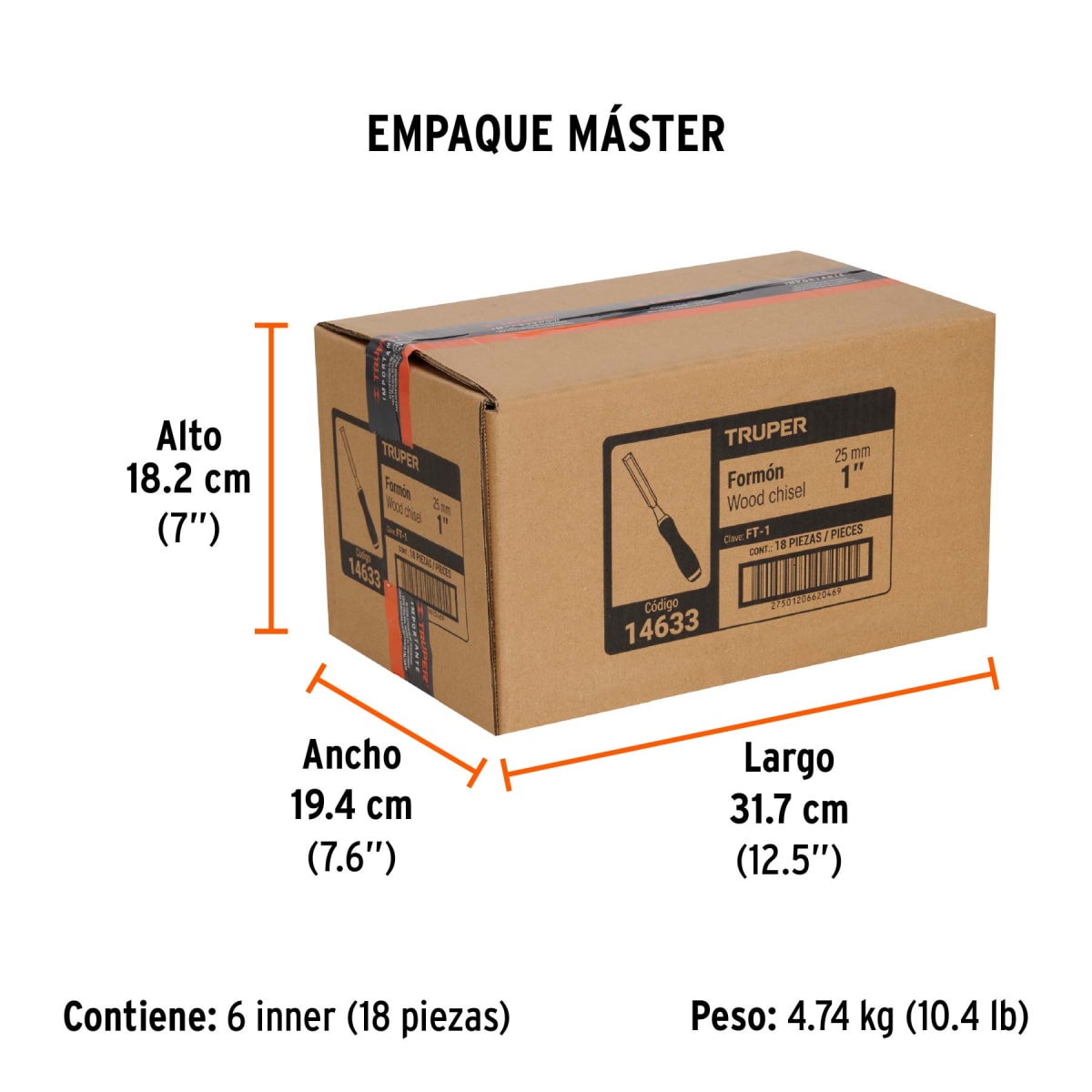 Formón Con Mango Comfort Grip 1