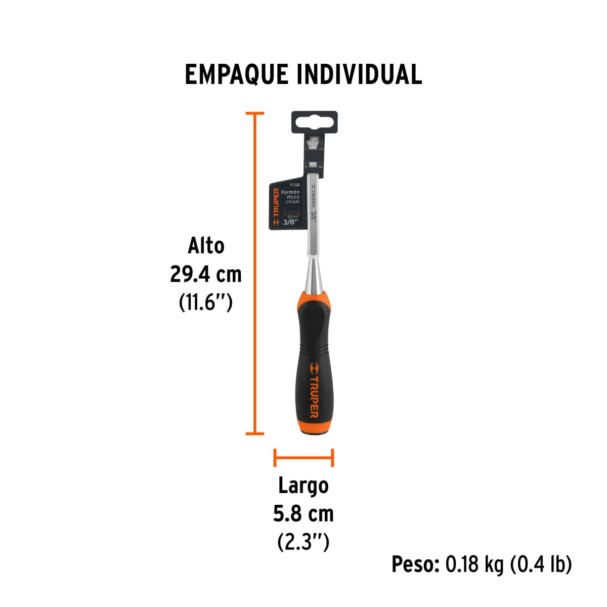 Formón Con Mango Comfort Grip 3/8