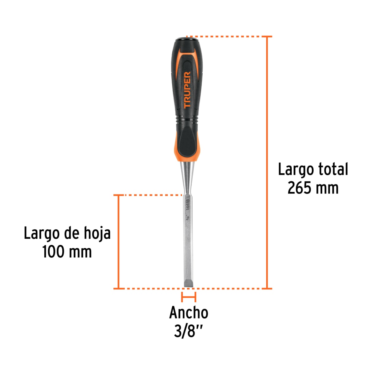 Formón Con Mango Comfort Grip 3/8