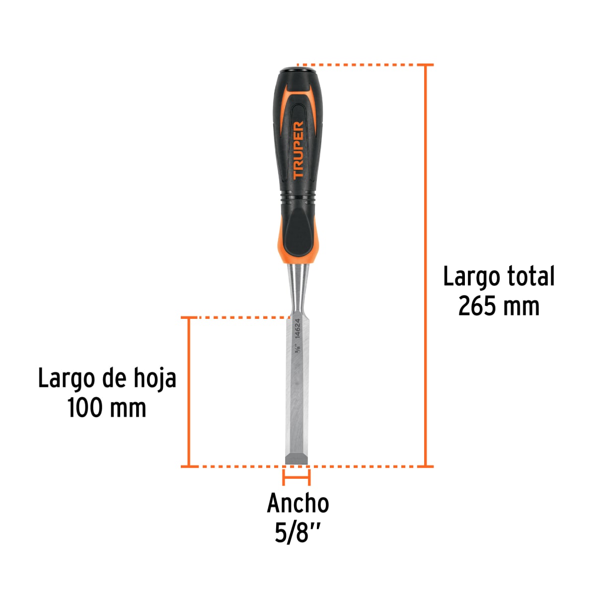 Formón Con Mango Comfort Grip 5/8