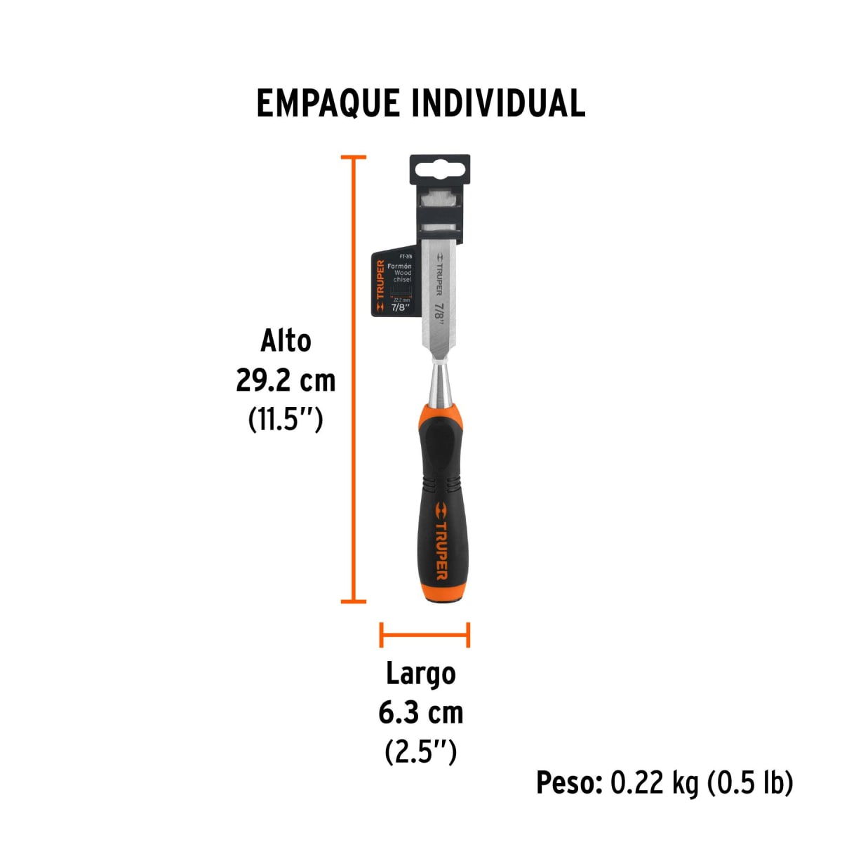 Formón Con Mango Comfort Grip 7/8