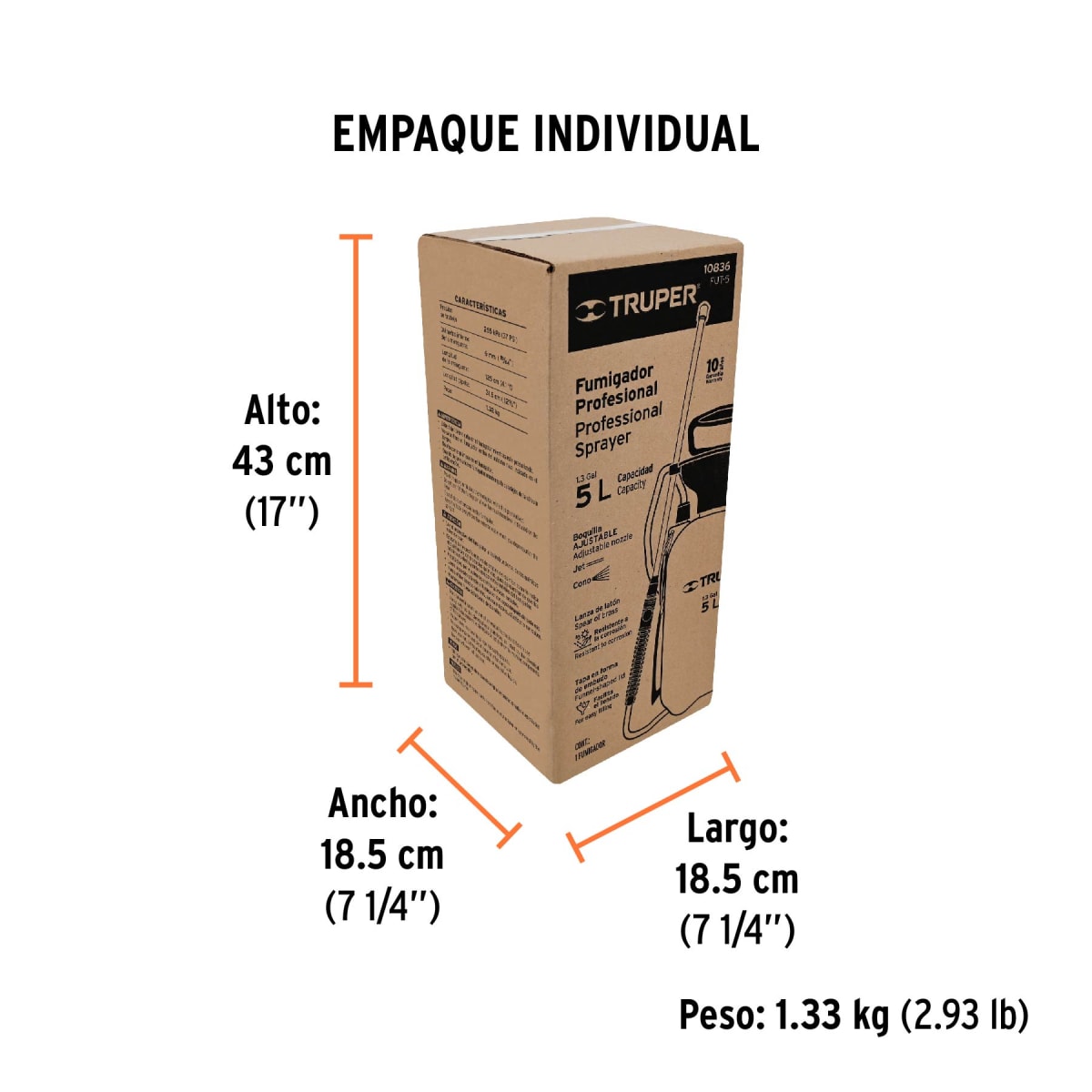 Fumigador Para Jardinero 5 L Truper 108364