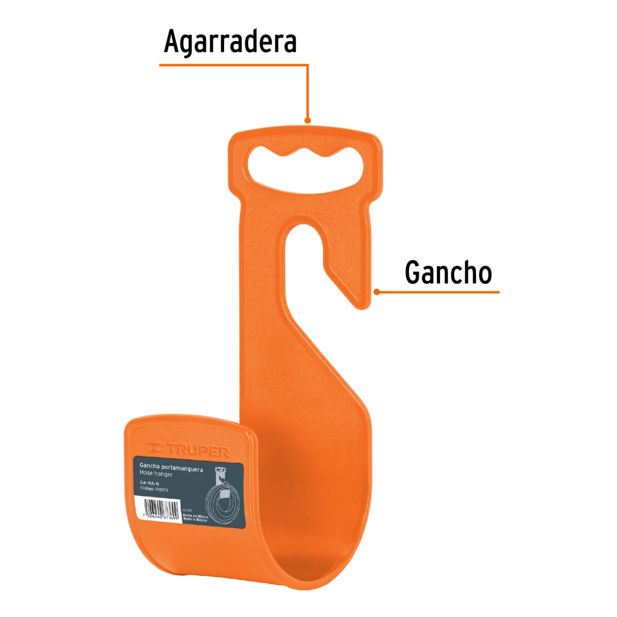 Gancho Plastico Para Manguera De Jardín Truper 1001732