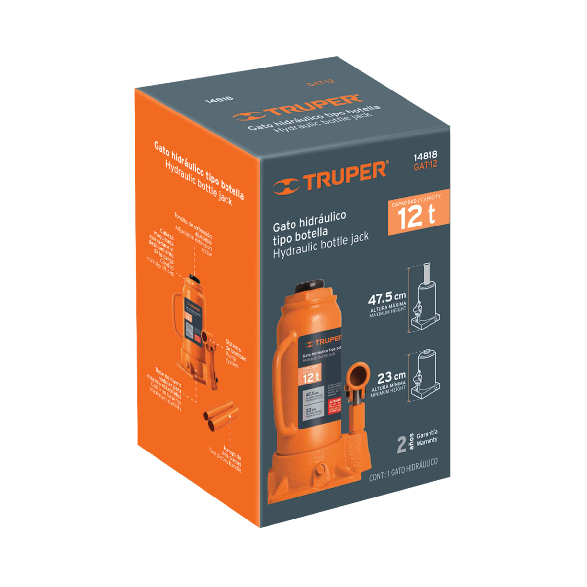 Gata Botella de 12 Toneladas Truper 148184