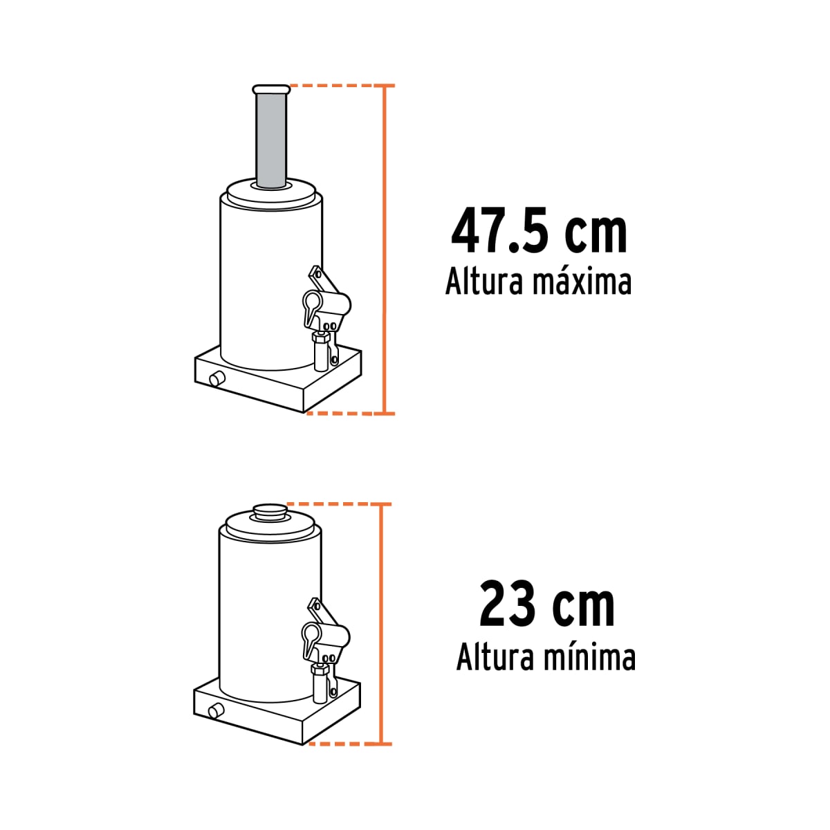 Gata Botella de 16 Toneladas Truper 148203