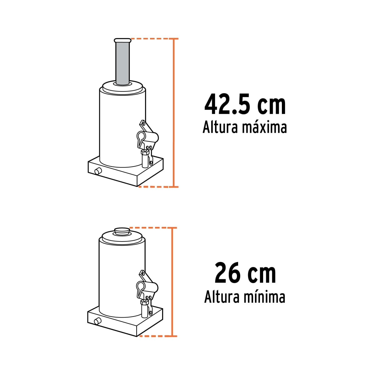 Gata Botella de 32 Toneladas Truper 148193