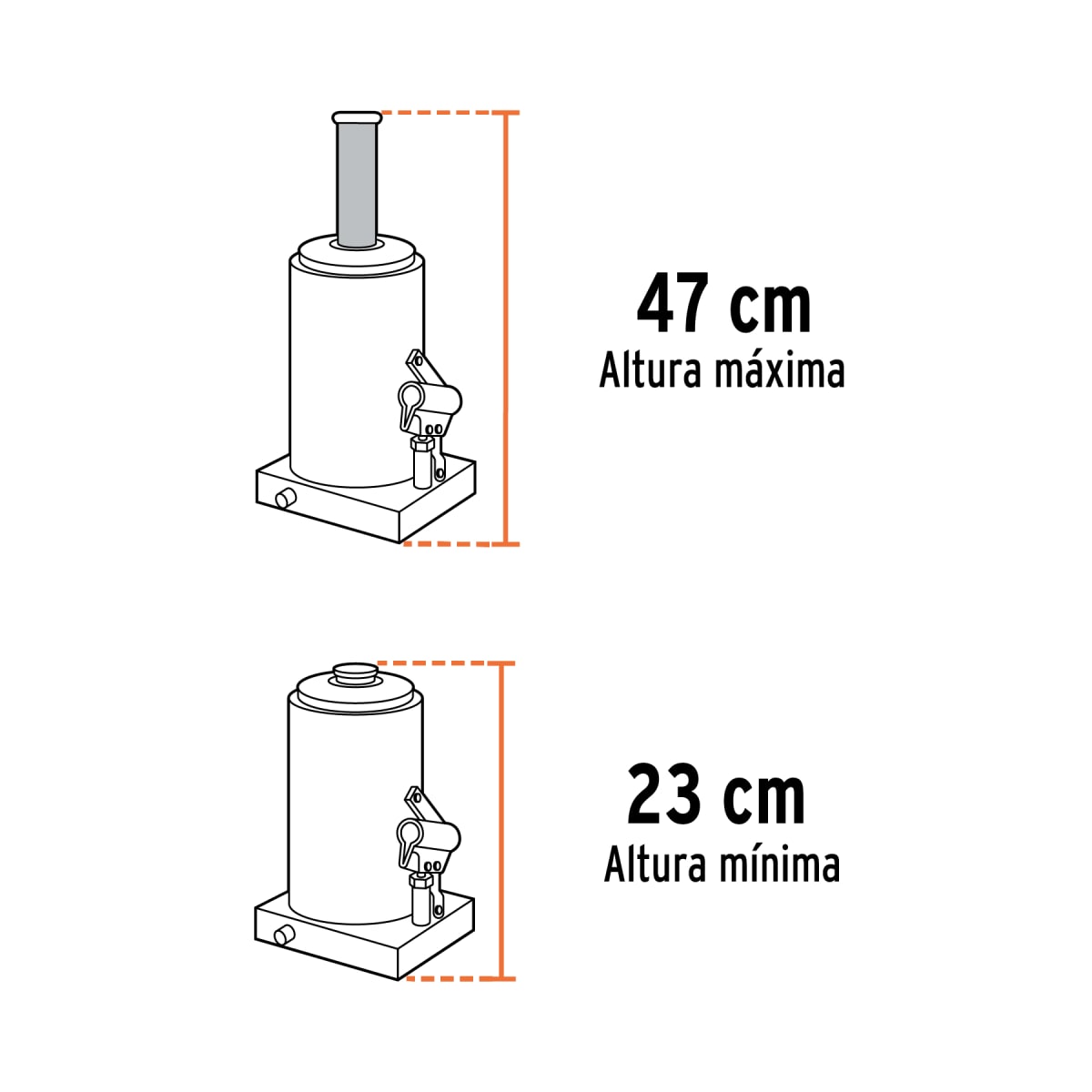 Gata Botella de 8 Toneladas Truper 148164