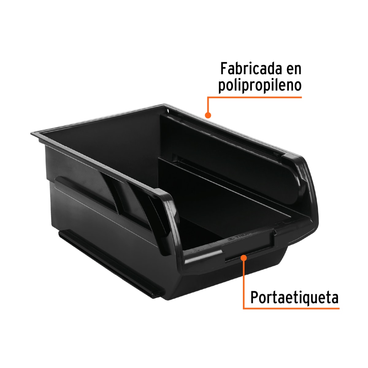 Organizatodo Apilable De Plástico #2.5 21 X 14 X 9.5 Cm Truper 1024363