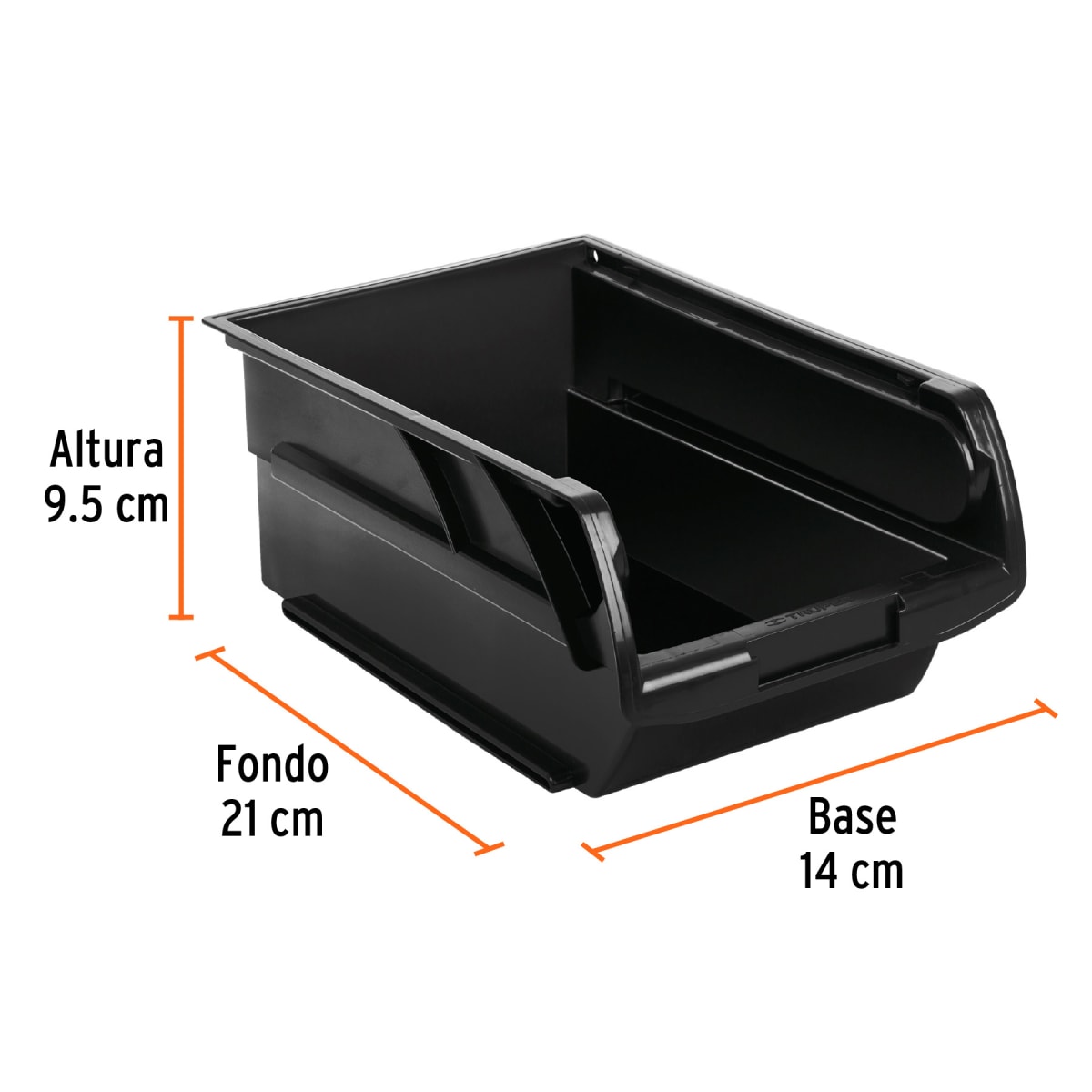 Organizatodo Apilable De Plástico #2.5 21 X 14 X 9.5 Cm Truper 1024362