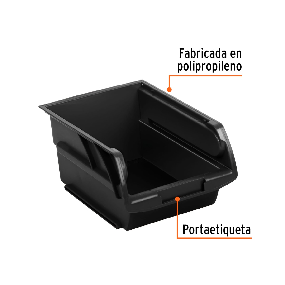 Organizatodo Apilable De Plástico #2 16.5 X 10.5 X 7.5 Cm Truper 108892