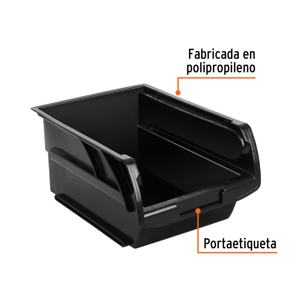Organizatodo Apilable De Plástico #4.5 38.5 X 24 X 17 Cm Truper 1024373