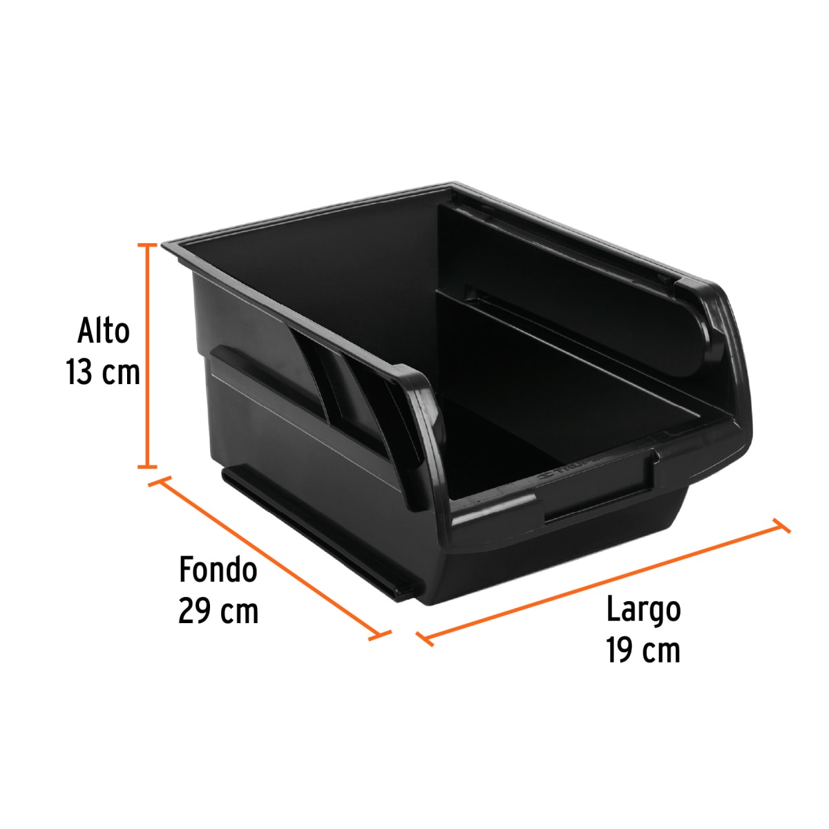 Organizatodo Apilable De Plástico #4.5 38.5 X 24 X 17 Cm Truper 1024372