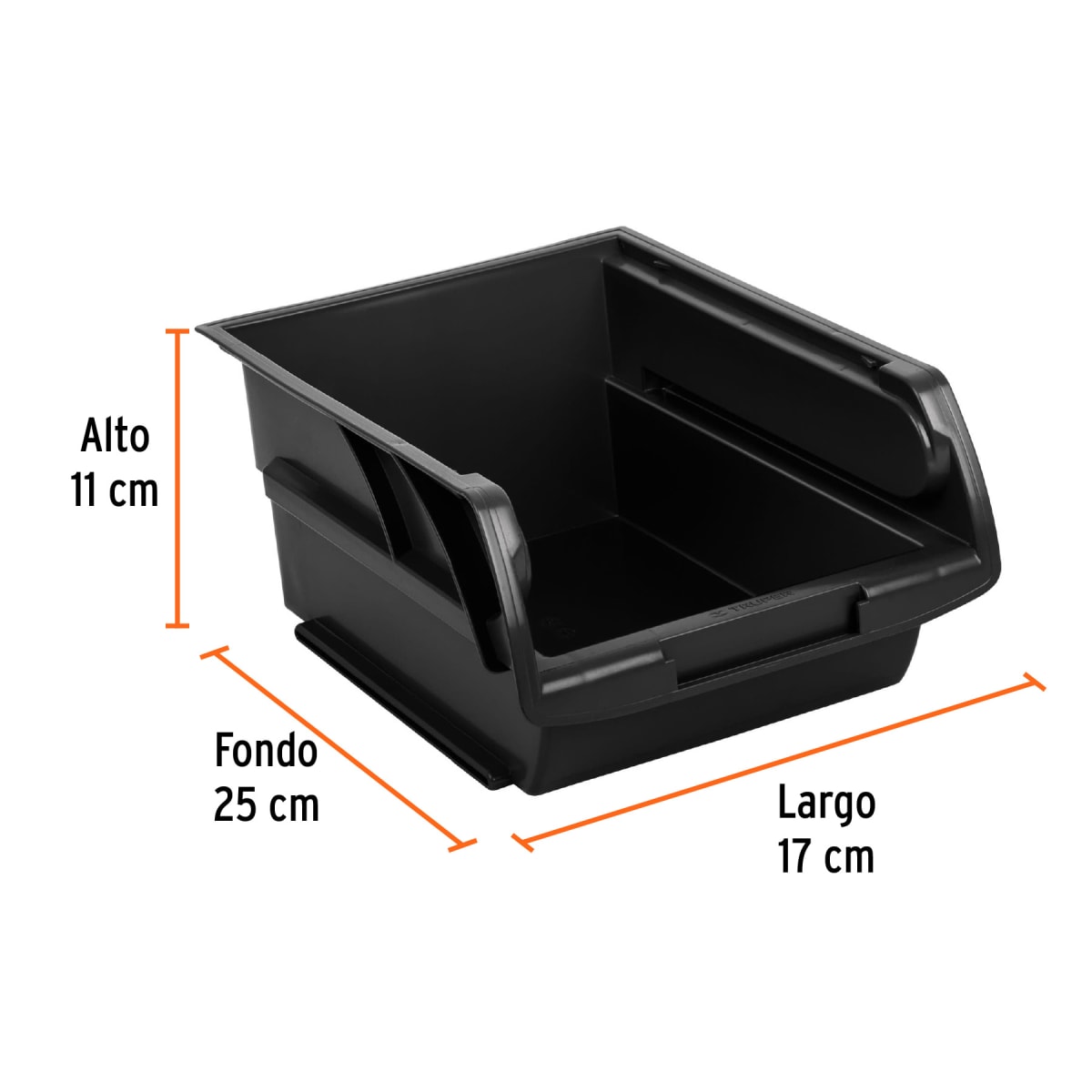 Organizatodo Apilable De Plástico #3 24.5 X 17 X 11 Cm Truper 108902