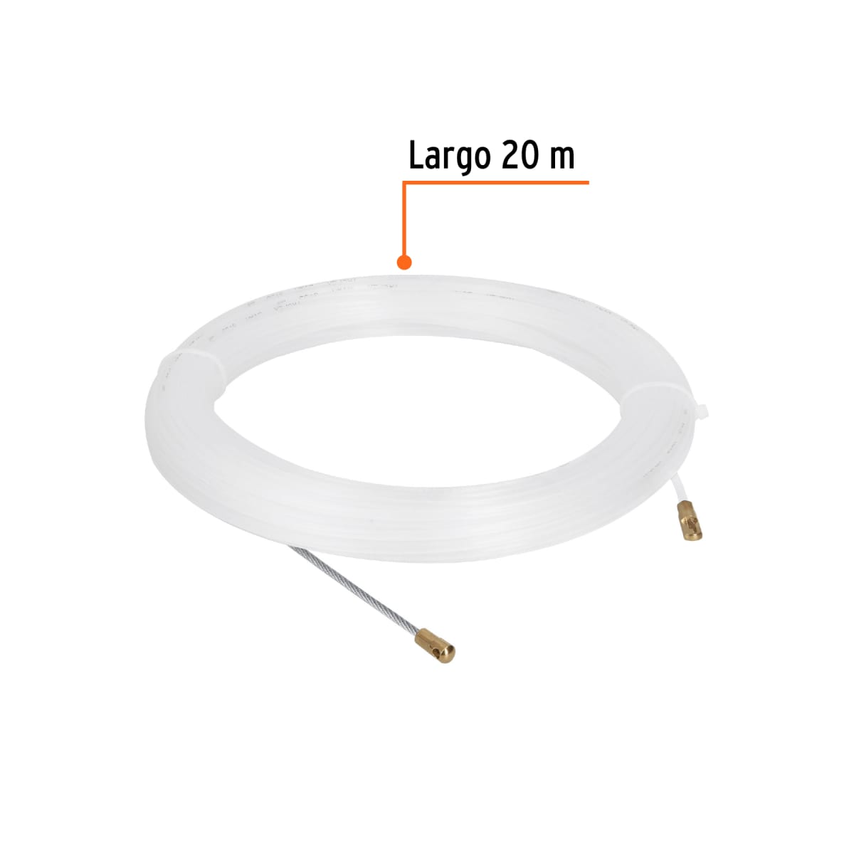 Guía Pasa Cable De Nylon 20 M Truper 177573