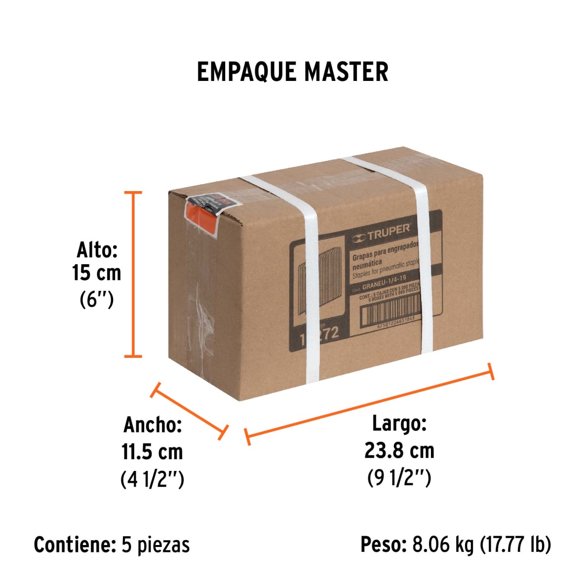 Grapas Para Engrapadora Neumática 1/4