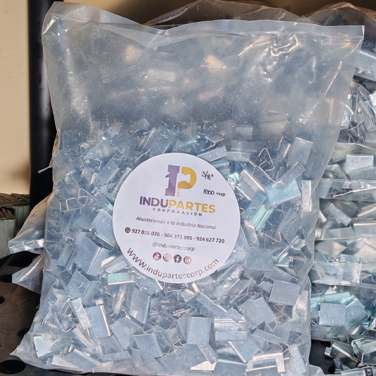 Grapas Metalicas Para Zuncho  5/8 Pulg Bolsa/1000 Und2