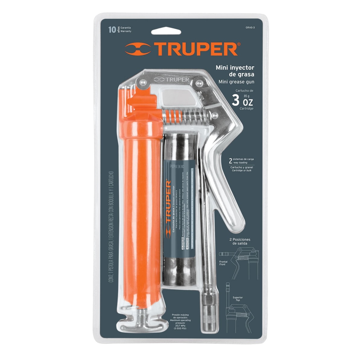 Mini Engrazadora 3 Oz 3000 PSI 14911 Truper4