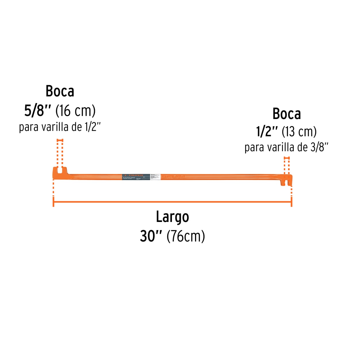 Grifa De Dos Bocas De 5/8 Y 1/2
