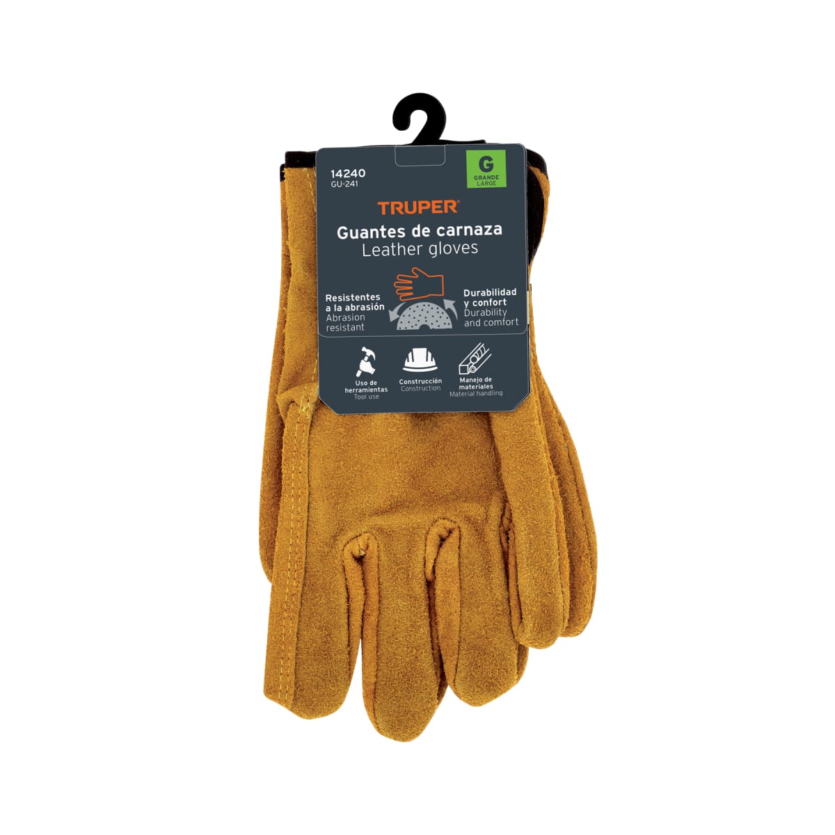 Guantes De Carnaza Talla Grande Truper 142402