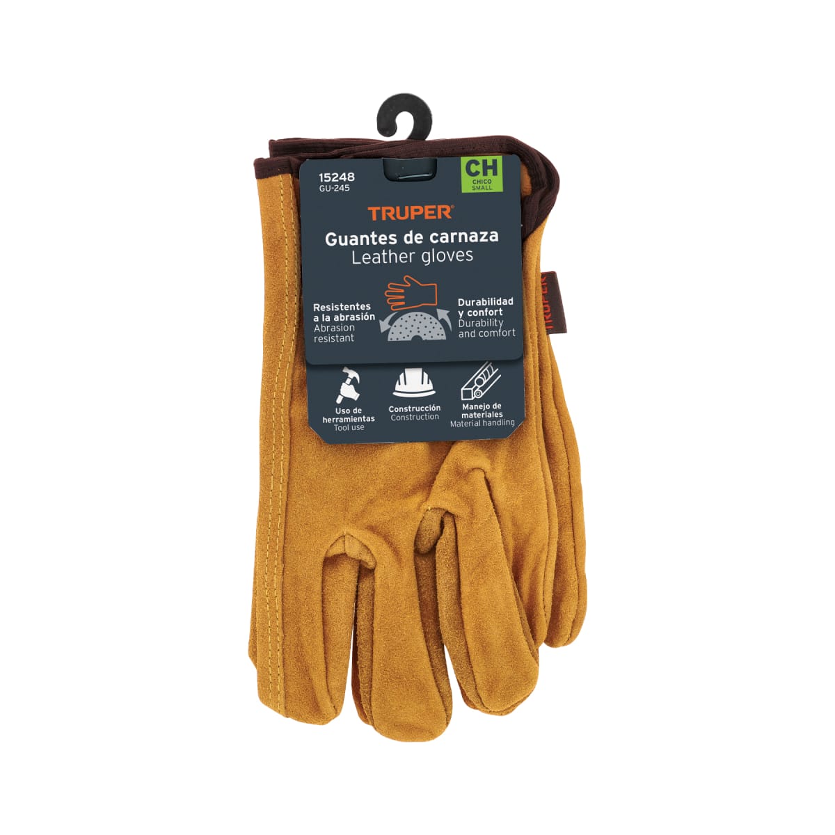 Guantes De Carnaza Talla Chica Truper 152484
