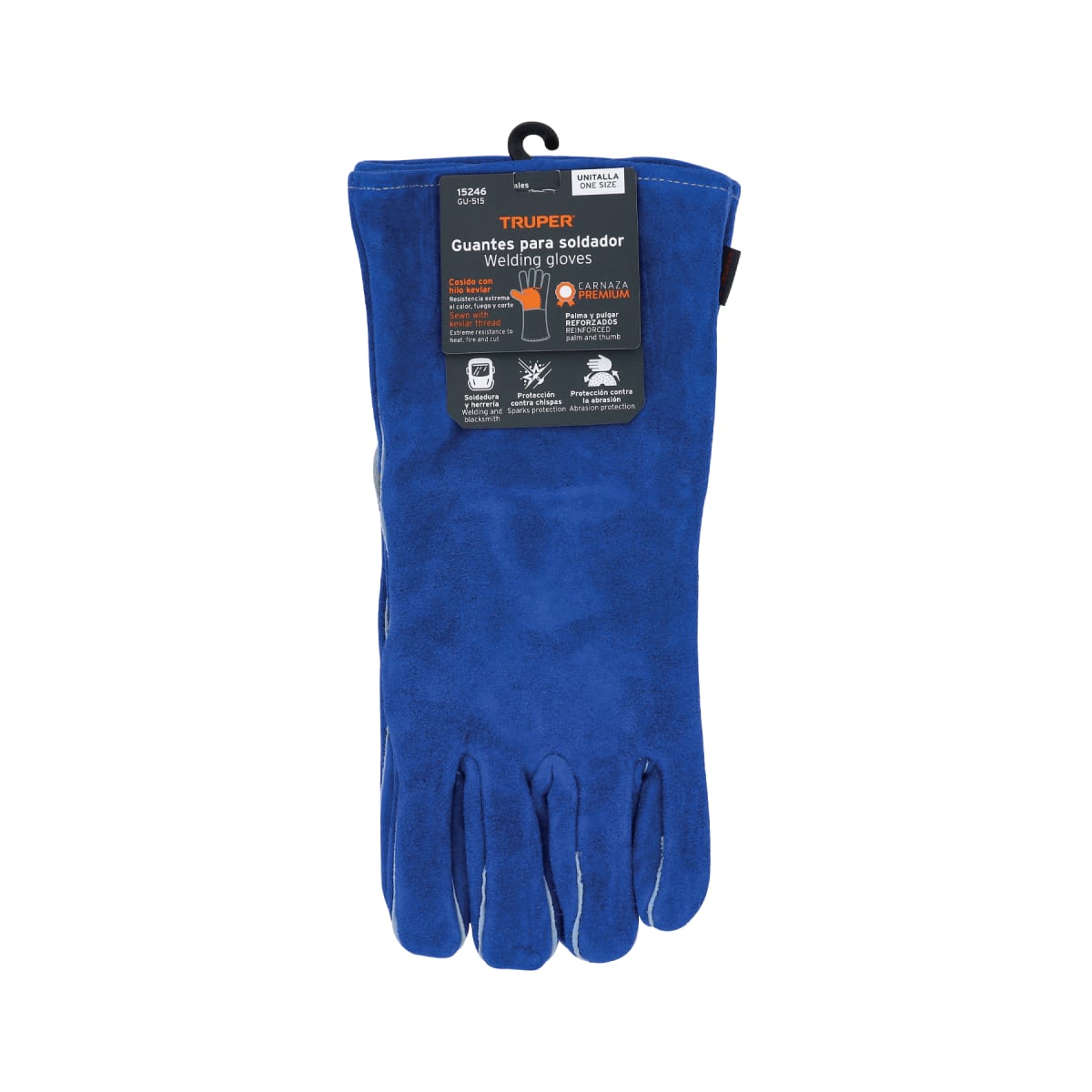 Guante para soldador Azul 14
