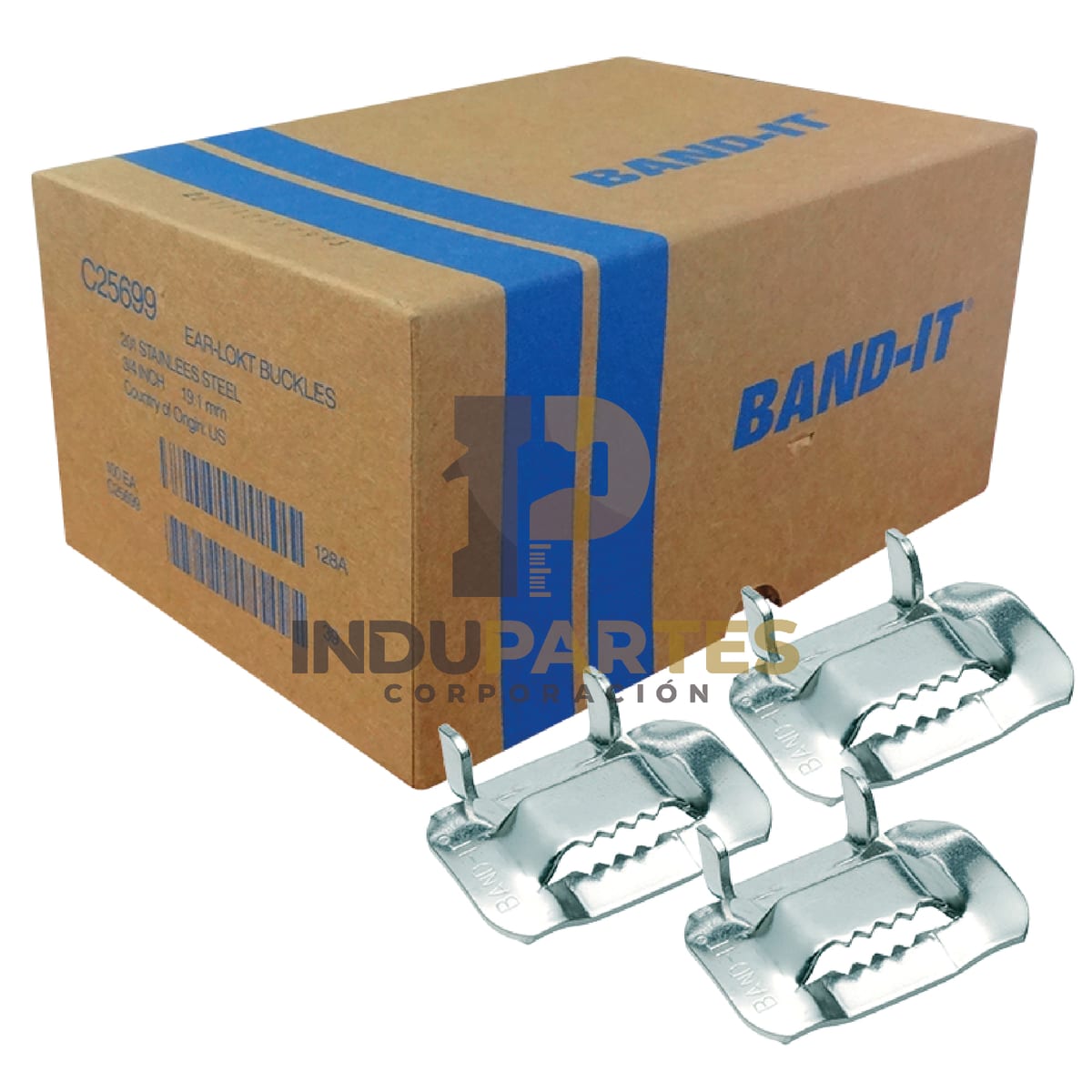 Grapa  Tipo Hebilla De Acero Inoxidable 1/2