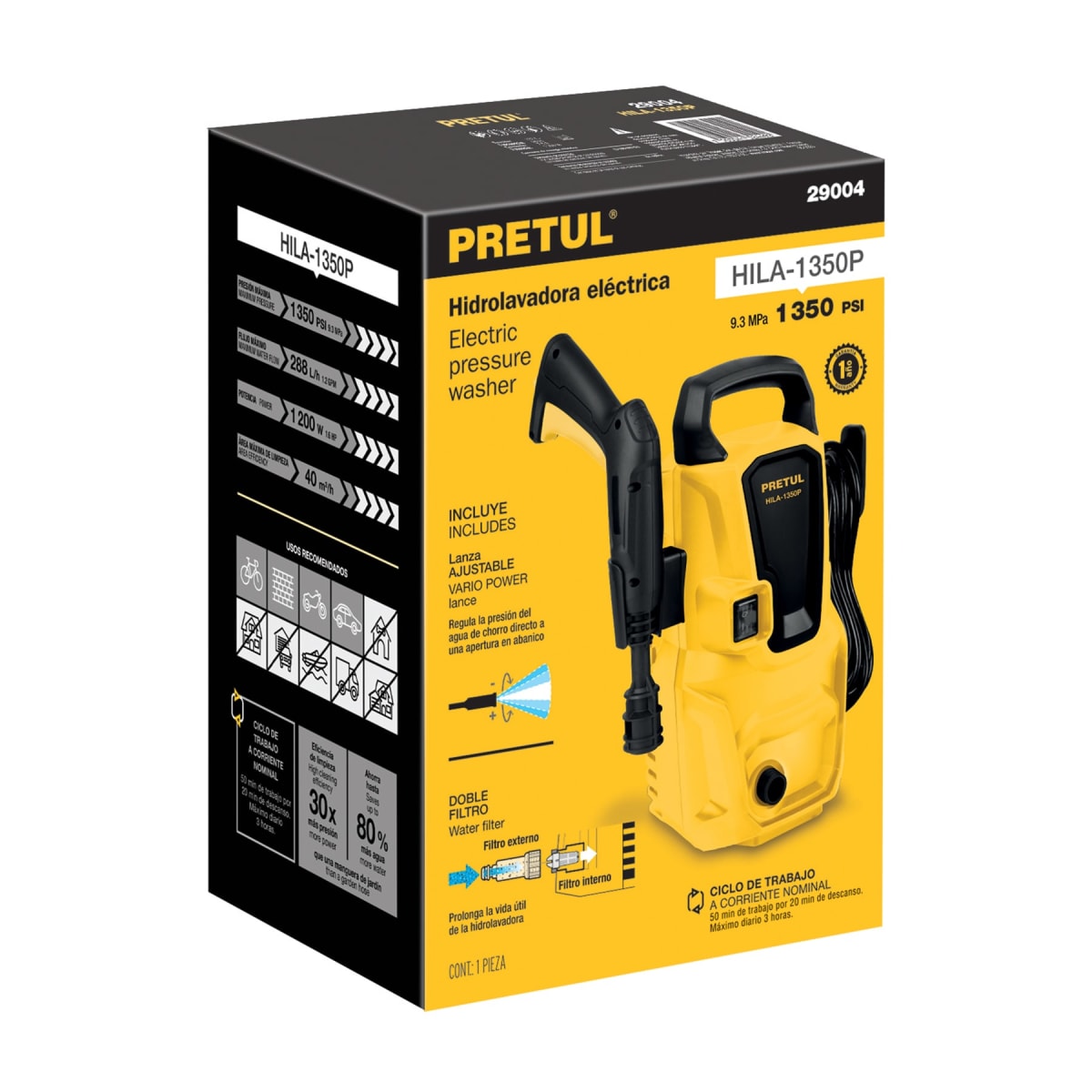 Hidrolavadora Eléctrica 1350 Psi 28155 Pretul4