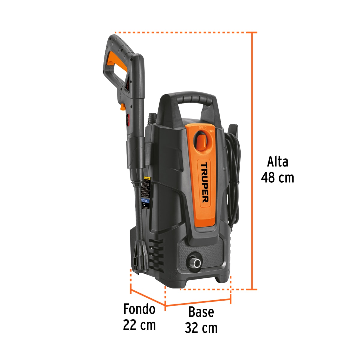 Hidrolavadora Eléctrica 1500  PSI Truper 1020955