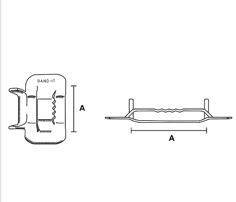 Grapa Tipo Hebilla De Acero Inoxidable 5/8