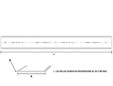 Fleje Band-it De Acero Inoxidable 3/8