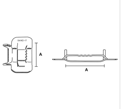 Hebilla Band-it De Acero Inoxidable 3/8