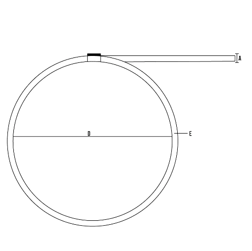 Abrazadera Preformada RJ 1/2'' 0.76X25MM 201SS  Band-it JS20392