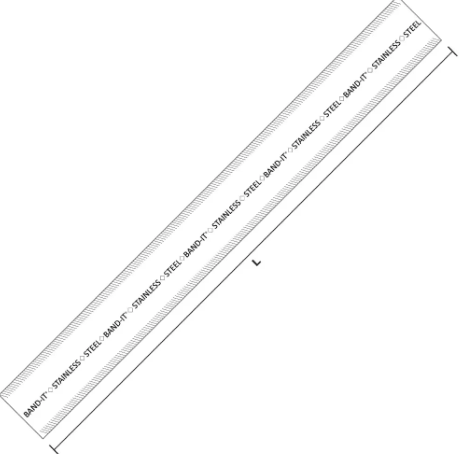 Fleje Gigante De Acero Inoxidable 316SS 1.1/4
