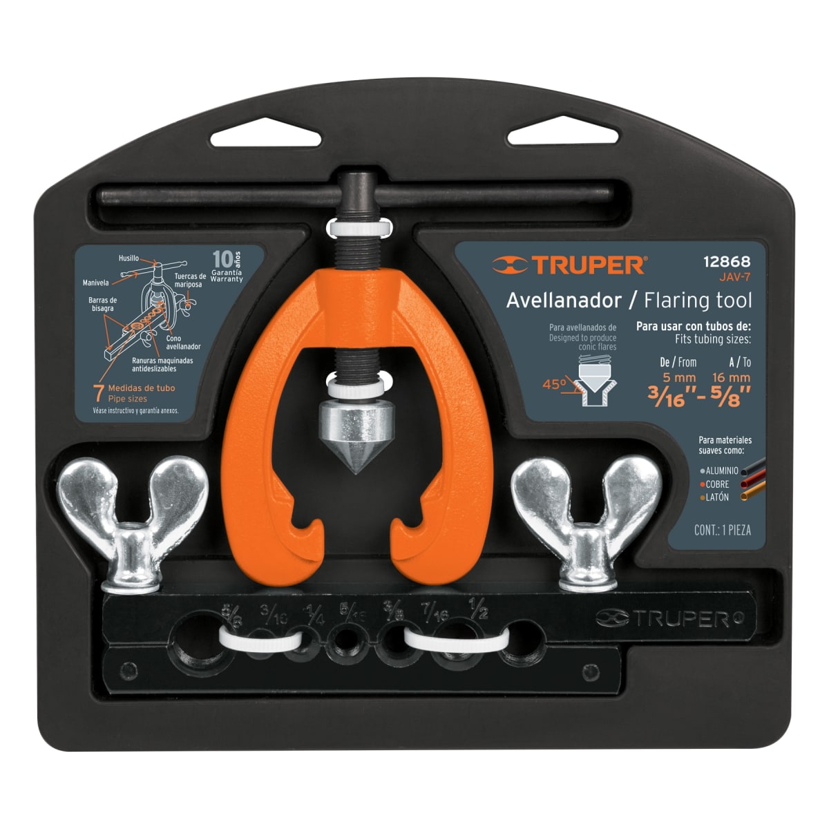 Avellanador de Tubos 3/16