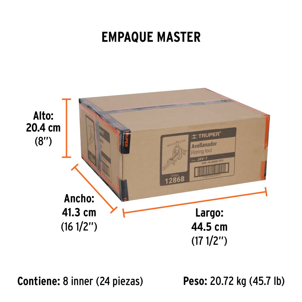 Avellanador de Tubos 3/16