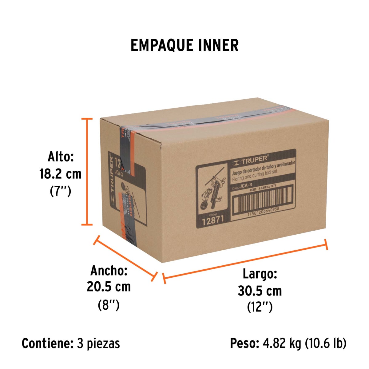 Juego De Avellanador Y Corta Turbo Con Estuche 128715
